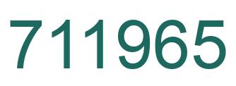 Número 711965 imagen verde