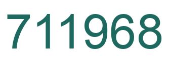 Número 711968 imagen verde