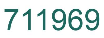 Número 711969 imagen verde