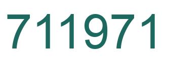Número 711971 imagen verde
