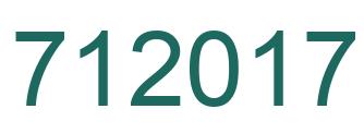 Number 712017 green image