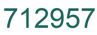 Number 712957 green image