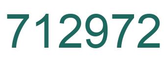 Number 712972 green image