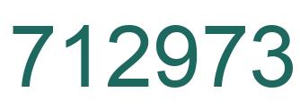 Número 712973 imagen verde