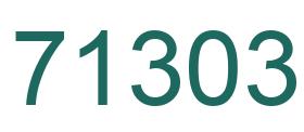 Number 71303 green image