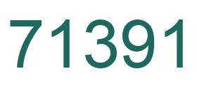 Number 71391 green image