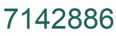 Número 7142886 imagen verde