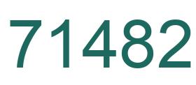 Number 71482 green image