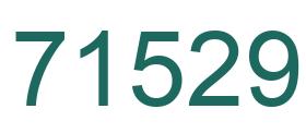 Number 71529 green image