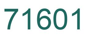 Número 71601 imagen verde