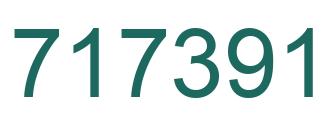 Number 717391 green image