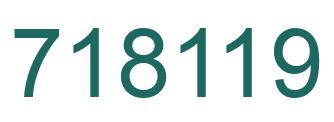 Número 718119 imagen verde