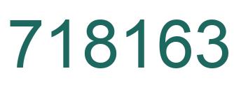 Número 718163 imagen verde