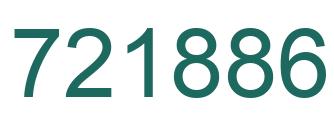 Number 721886 green image
