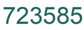 Número 723585 imagen verde