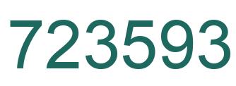 Número 723593 imagen verde