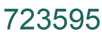 Número 723595 imagen verde