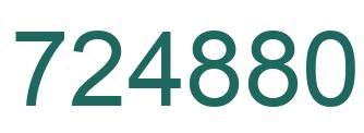 Número 724880 imagen verde