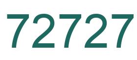Number 72727 green image