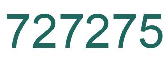 Number 727275 green image