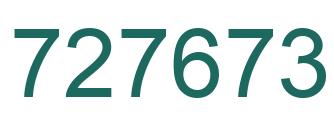 Número 727673 imagen verde