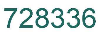 Número 728336 imagen verde