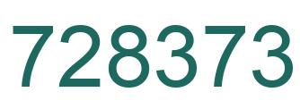 Número 728373 imagen verde