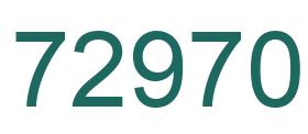 Número 72970 imagen verde