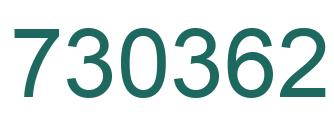 Número 730362 imagen verde