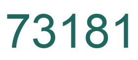 Número 73181 imagen verde