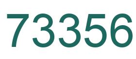 Number 73356 green image