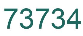 Número 73734 imagen verde