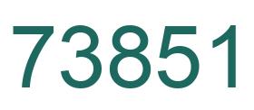 Número 73851 imagen verde