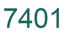 Number 7401 green image