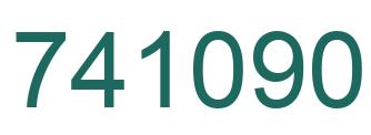Número 741090 imagen verde