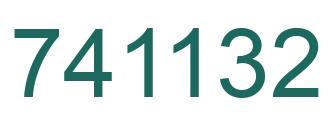 Number 741132 green image