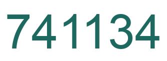 Number 741134 green image