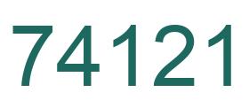 Número 74121 imagen verde