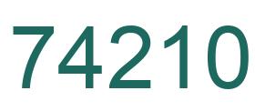 Number 74210 green image