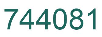 Número 744081 imagen verde
