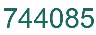 Número 744085 imagen verde