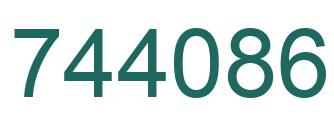 Número 744086 imagen verde