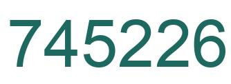Number 745226 green image