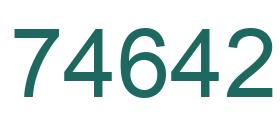 Número 74642 imagen verde