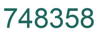 Número 748358 imagen verde