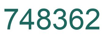 Número 748362 imagen verde