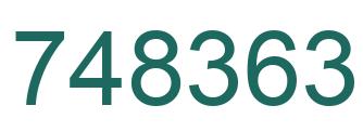 Número 748363 imagen verde
