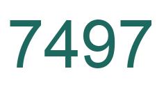 Number 7497 green image