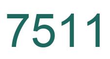 Number 7511 green image