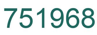 Número 751968 imagen verde